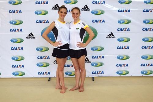 Natália Gáudio (E) e Angélica Kvieczynski: atletas estão confiantes para o Pan de Toronto / Foto: CBG / Divulgação