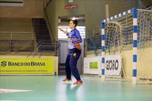 Gabriela, goleira da Seleção Júnior / Foto: Divulgação / CBHb