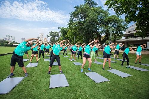 Área verde ímpar para prática de exercícios na sHP / Foto: Alex Tavares