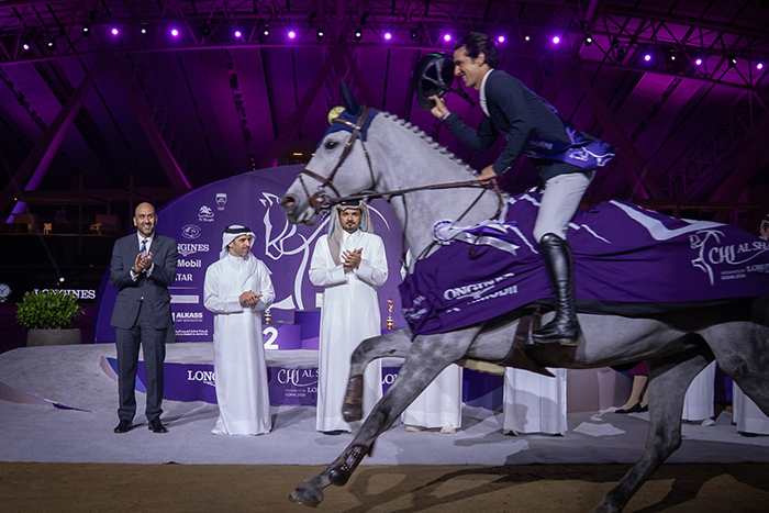 Com jovem montaria, Marlon Zanotelli fatura Prêmio, a 1.60m, no Internacional 5* Al Shaqab, em Doha