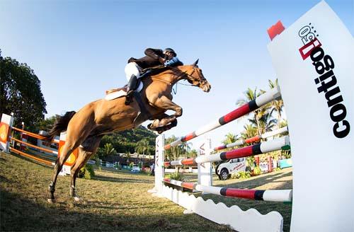 Thiago Rhavy em ação no Oi Brasil Horse Show Tour / Foto: Raphael Macek