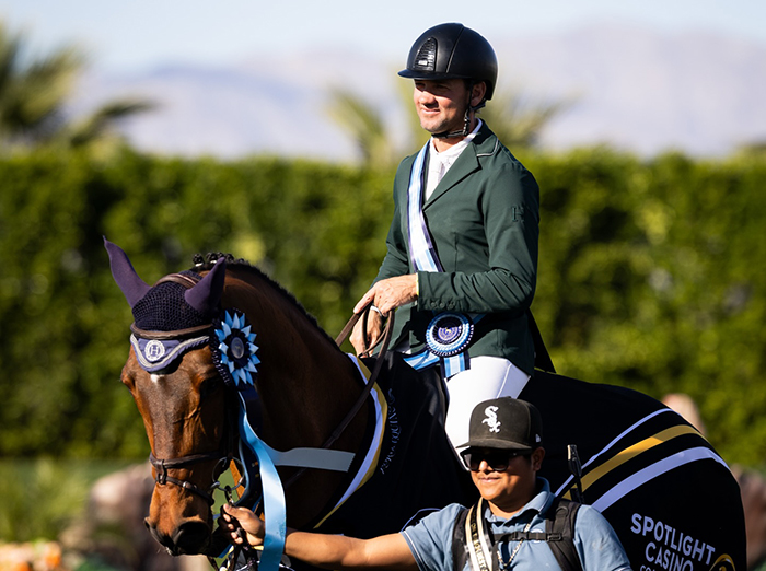 Deu Brasil com Cassio Rivetti no GP3*, a 1.50m, na California