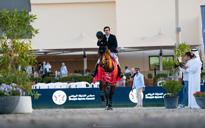 Em plena forma, João Victor Castro Aguiar vence a 1.55m no Internacional 5* em Sharjah, nos Emirados Árabes