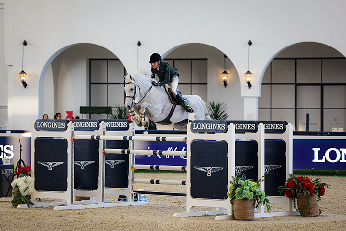Luciana Diniz com Vertigo du Desert: campeã do GP Longines, a 1.60m, em Abu Dhabi
