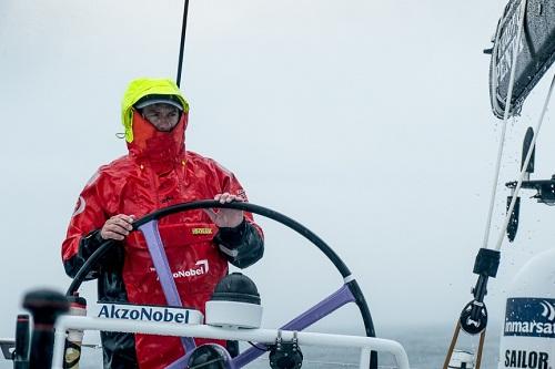 Brad Jackson foi confirmado como skipper da equipa holandesa participante na edição de 2017-18 da Volvo Ocean Race, a equipa AkzoNobel vai percorrer 83.000 quilómetros à volta do mundo, na mais dura regata oceânica por equipas / Foto: AkzoNobel training