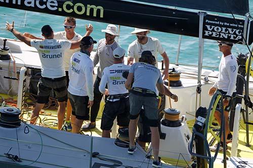 Vitória apertada dos holandeses do Team Brunel na segunda etapa / Foto: Ainhoa Sanchez/Volvo Ocean Race 
