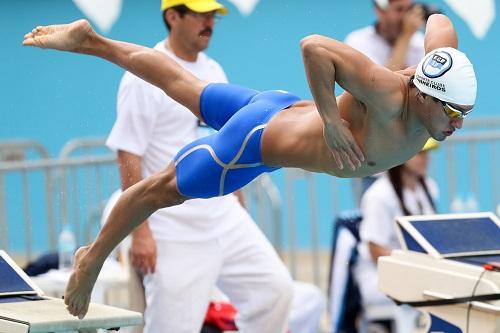 Nadador olímpico comemora evolução logo no inicio de trabalho pelo E.C. Pinheiros / Foto: Ricardo Bufolin|ECP