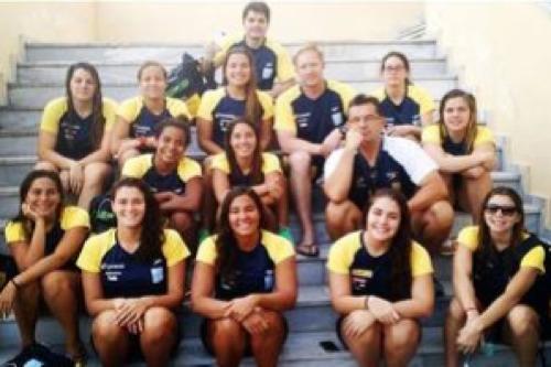Seleção Brasileira Junior de Polo Aquático Feminino / Foto: Bianca Fraga / Divulgação / CBDA