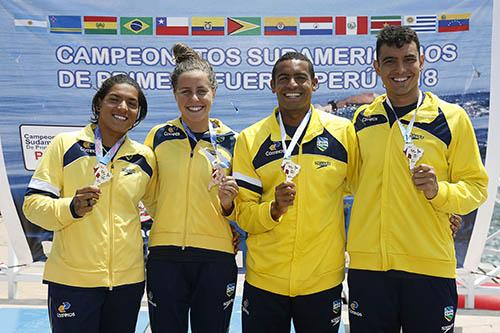 Revezamento ganha mais uma medalha de ouro na Maratona Aquática  / Foto: Satiro Sodré/SSPress/CBDA 