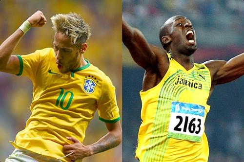 Neymar e Bolt esperam prestigiar um ao outro nos Jogos Rio 2016 / Foto: Getty Images / Clive Brunskill / Michael Steele