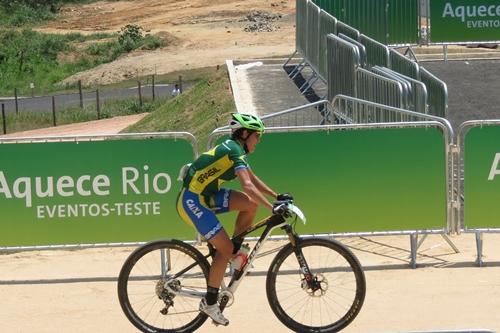 Raiza Goulão, brasileira mais bem colocada no evento teste deste domingo / Foto: Esporte Alternativo