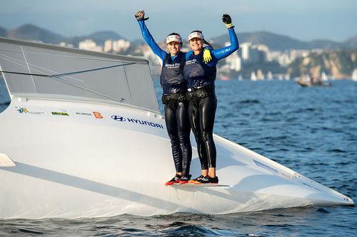 Martine Grael e Kahena Kunze são campeãs olímpicas / Foto: Buda Mendes / Getty Images