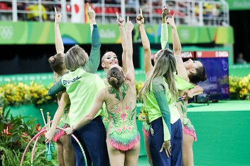 Equipe verde e amarela é reserva na final deste domingo (21), na Arena Olímpica do Rio de Janeiro / Foto: Ricardo Bufolin/CBG
