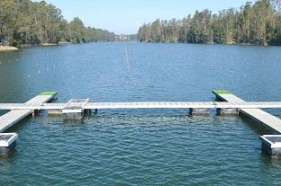 A raia da Regata Continental de Qualificação Olímpica, no Lago Curauma, no Chile / Foto: Divulgação