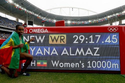 Almaz Ayana venceu os 10.000m com o melhor tempo da história / Foto: Ian Walton/Getty Images