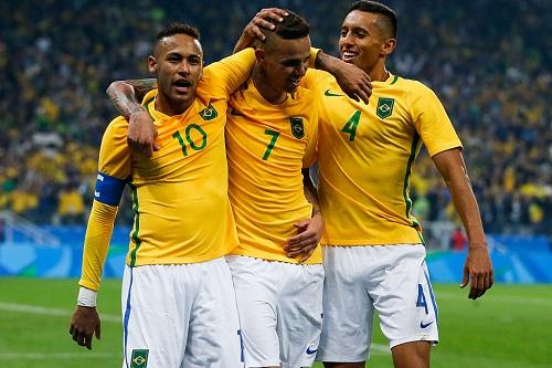 A equipe brasileira já enfrentou a Seleção Olímpica de Honduras, nas quartas de final das Olimpíadas de 2012 / Foto: Alexandre Schneider/Getty Images
