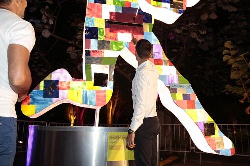 Estátua de 6 metros e 600kg está exposta no MAM durante os Jogos Olímpicos / Foto: Felipe Panfili/Divulgação