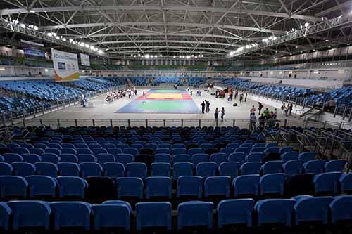 A Arena Carioca 3 tem capacidade para 10 mil torcedores, garantindo o clima de "caldeirão" para os Jogos / Foto: Beth Santos/Prefeitura do Rio