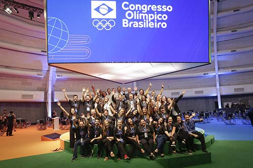  1º Congresso Olímpico Brasileiro. Na foto time COB. / Foto: William Lucas/Exemplus/COB
