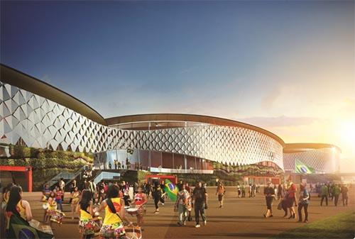Projeto mostra os três pavilhões que formarão o primeiro Centro Olímpico de Treinamento do país / Foto: EOM