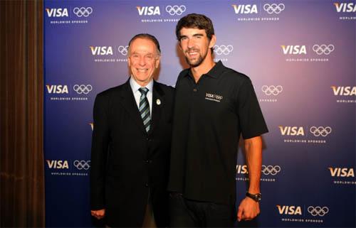 Phelps esteve com Nuzman e disse que não vai perder a primeira edição dos Jogos Olímpicos na América do Sul / Foto: Alexandre Durão