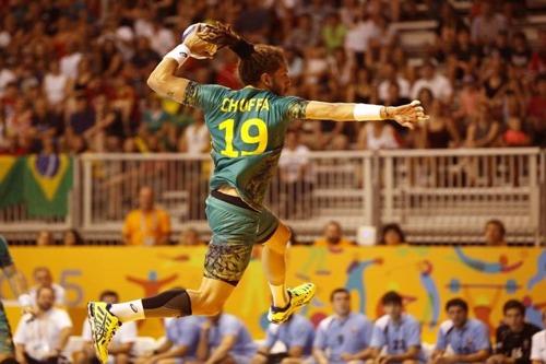Fábio Chiuffa fez quatro gols na vitória brasileira / Foto: Divulgação / COB