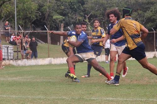 Joel foi um dos destaque da partida, com três tries / Foto: Daniel Venturole / Portal do Rugby