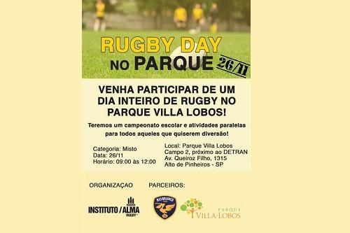 ONG une a diversão e a filosofia do esporte em parceria com Rio Branco Rugby Clube e Parque Villa-Lobos / Foto: Divulgação