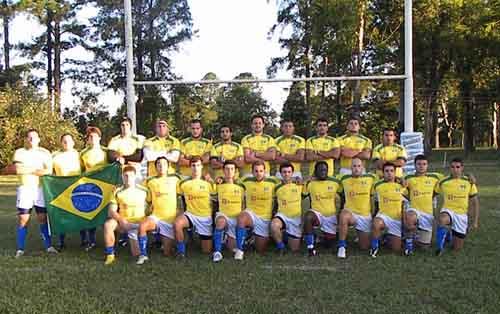 Seleção Brasileira masculina de Rugby durante apresentação na Argentina / Foto: Divulgação