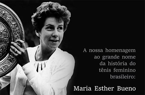  O tênis brasileiro está em luto com a morte de Maria Esther Bueno / Foto: Divulgação