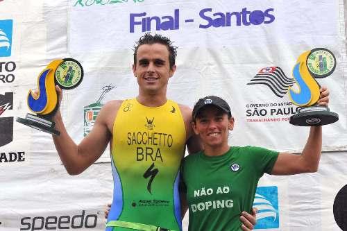 Adriano Sacchetto e Flávia Fernandes sagraram-se campeões do 22º Troféu Brasil de Triathlon / Foto: João Pires/Jump