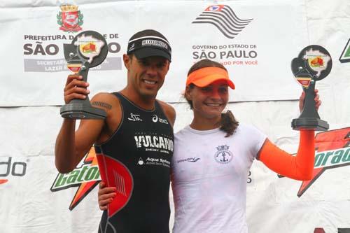 Santiago e Fernanda venceram na USP / Foto: Luis Pires