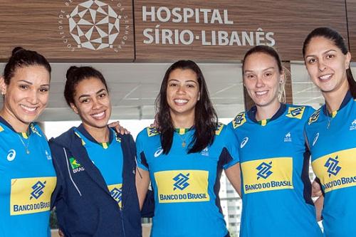 Unidade de cardiologia do exercício do Hospital Sírio-Libanês recebe a seleção brasileira feminina de vôlei / Foto: Divulgação